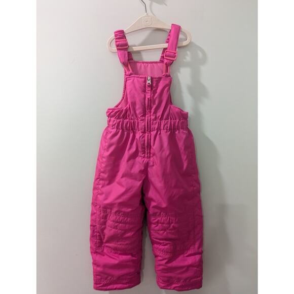 Raino Girls Pink Snow Bib Pants - Picture 1 of 5